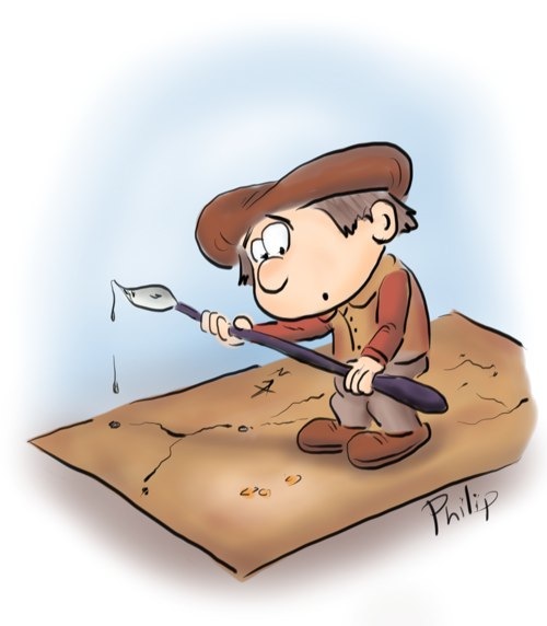 Cartoon of confused map maker by Philip Riggs